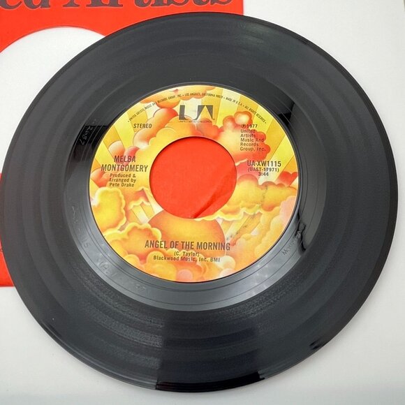 Melba Montgomery Angel of the Morning / The Pinkertons Flowers 45 Country 1977 - Picture 4 of 6